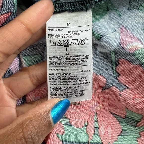 Old Navy Womens Floral Dress Size Medium Spaghetti Strap Sundress Summer - Picture 9 of 14